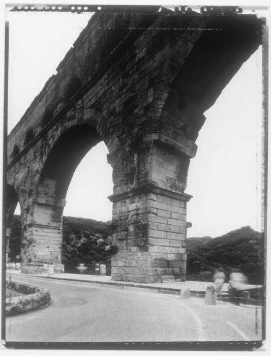 Pont du Gard, Roman viaduct, silver gelatin print, Richard Margolis